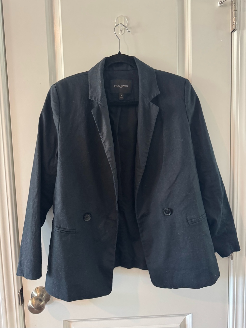 Banana Republic Black Women's Linen Blazer